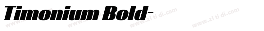 Timonium Bold字体转换